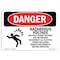 Signmission OSHA Danger Sign, 10" Height, 14" Width, Rigid Plastic, Hazardous Voltage Multiple Power, Landscape OS-DS-P-1014-L-2226 - alternate 1